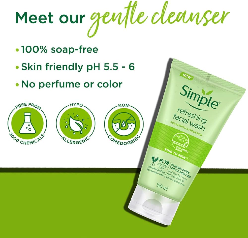 Simple Refreshing Facial Wash With Pro-Vitamin B5