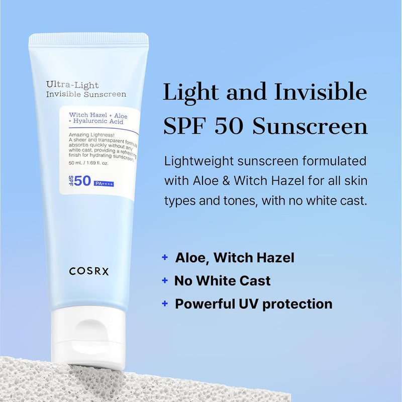 COSRX Ultra-Light Invisible Sunscreen | SPF50 PA++++