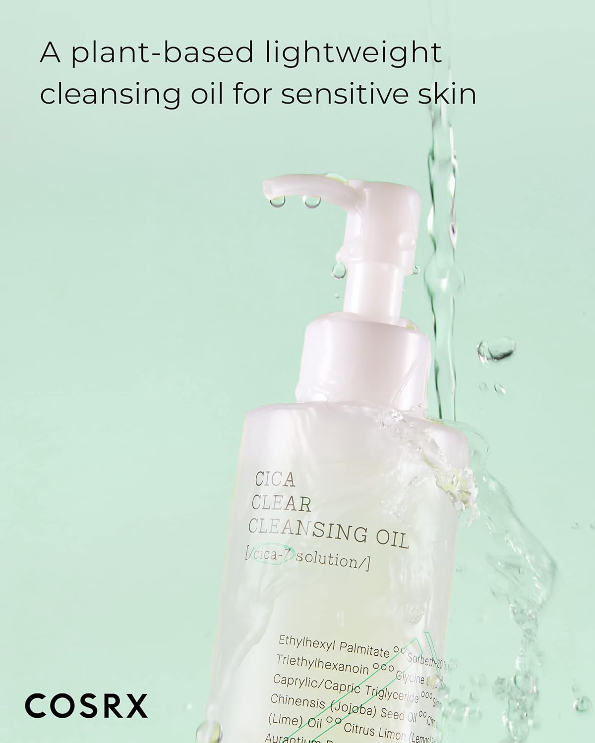 COSRX Pure Fit Cica Cleansing Oil, 6.76 fl. oz / 200ml