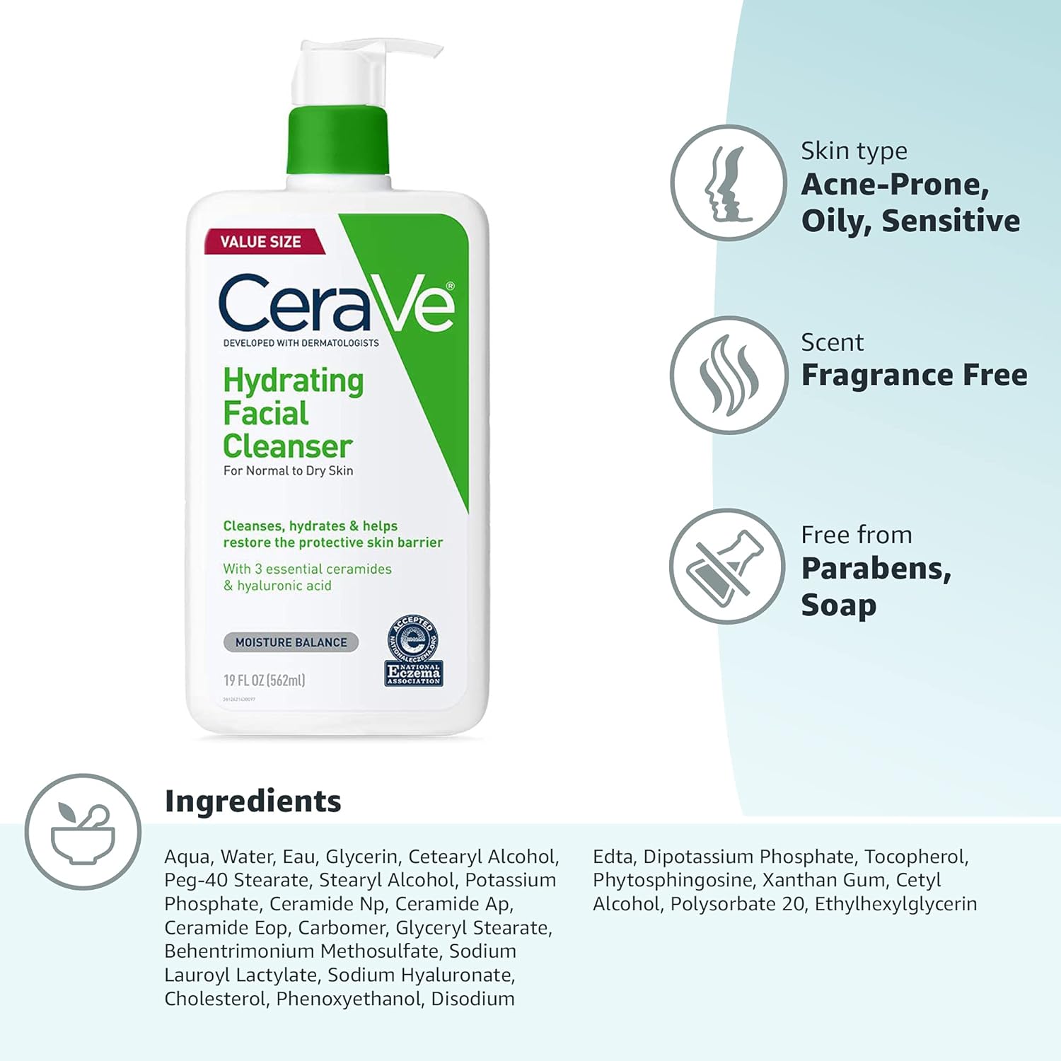 CERAVE Hydrating Facial Cleanser