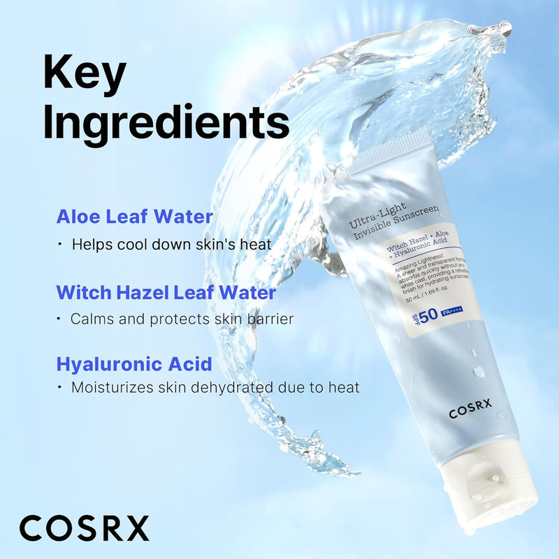 COSRX Ultra-Light Invisible Sunscreen | SPF50 PA++++