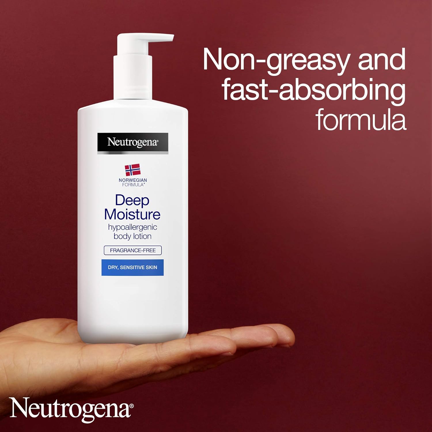 Neutrogena Norwegian Formula Deep Moisture Body Lotion Dry And Sensitive Skin, 400 Ml