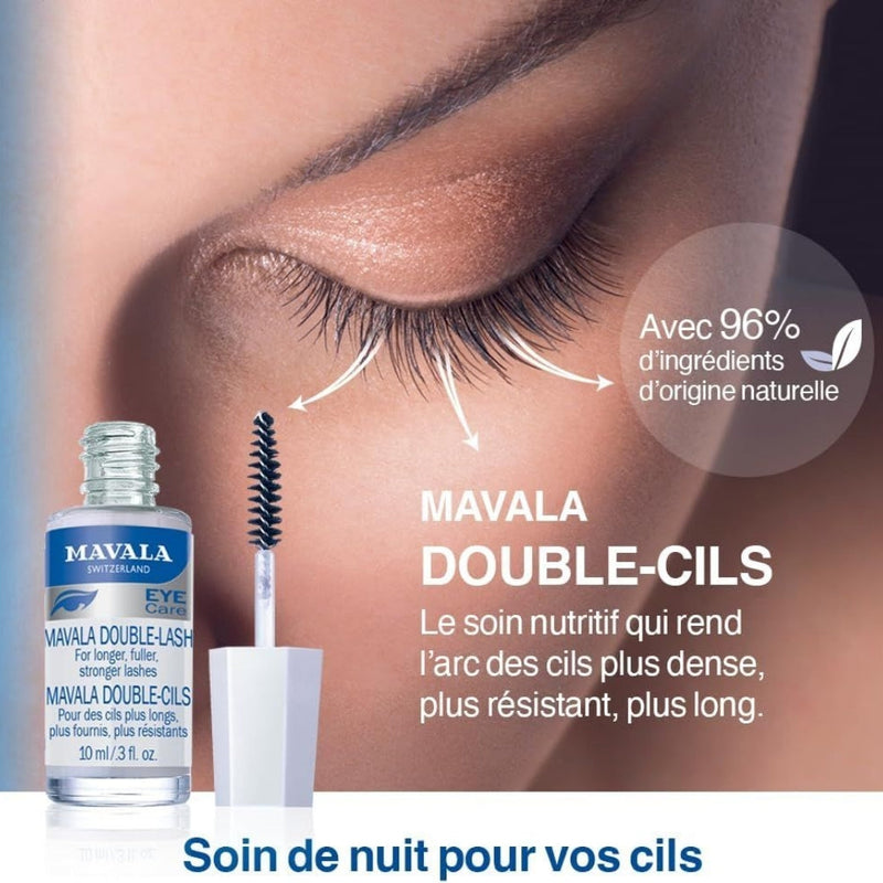 Mavala Double Lash 10ml | Eyelash Enhancer Serum For Stronger and Thicker Eye Lashes