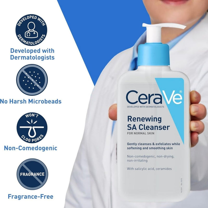 CeraVe SA Renewing Cleanser Salicylic Acid Face Wash